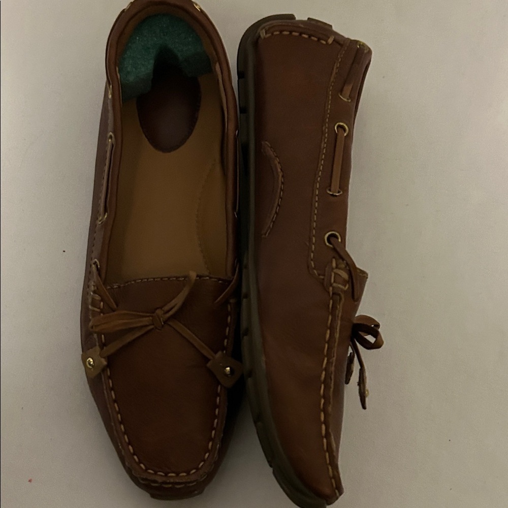 Clarks Brown Leather Loafers. size 7.5 - Picture 3 of 8
